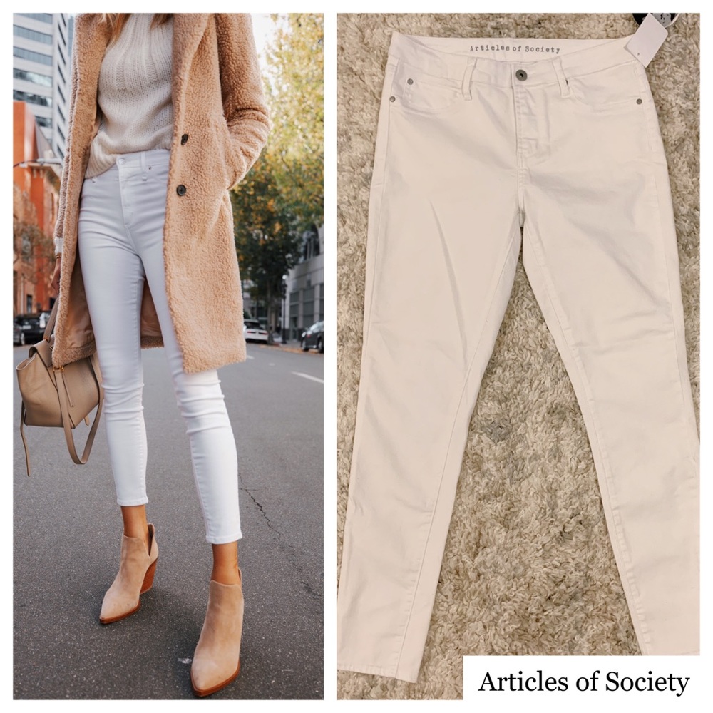 NWT Articles of Society White Skinny Jeans